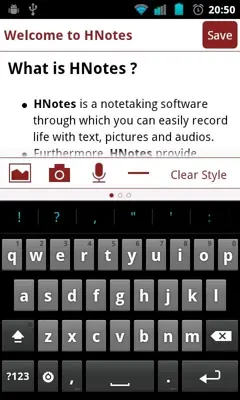 HNotes android App screenshot 2