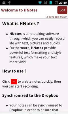 HNotes android App screenshot 3